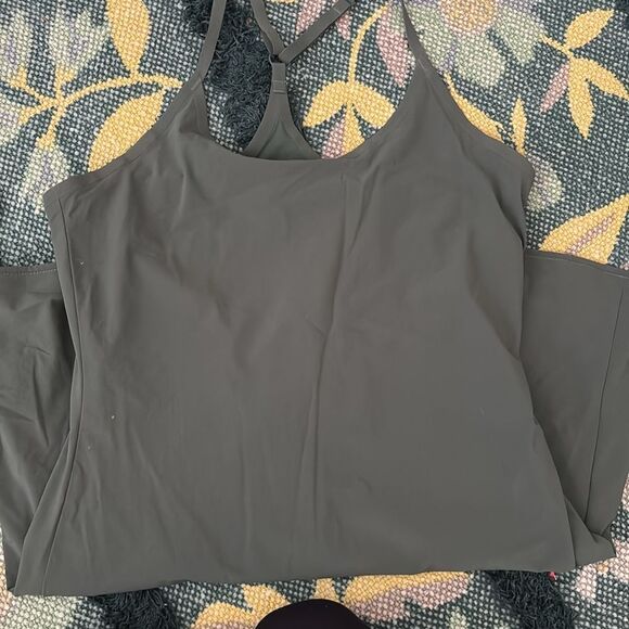 Outdoor voices size medium olive green exercise dress - Picture 1 of 4